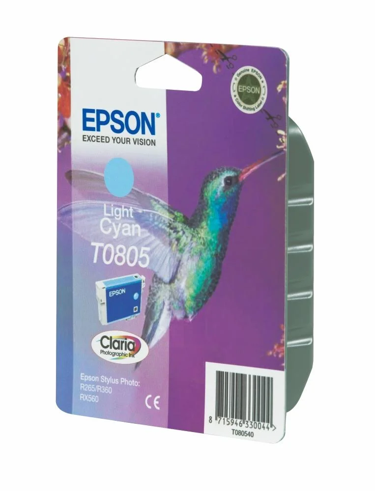 Φωτογραφία προϊόντος: Ink Epson T0805 C13T08054020 Light Cyan Crtr - 410Pgs - C13T08054011