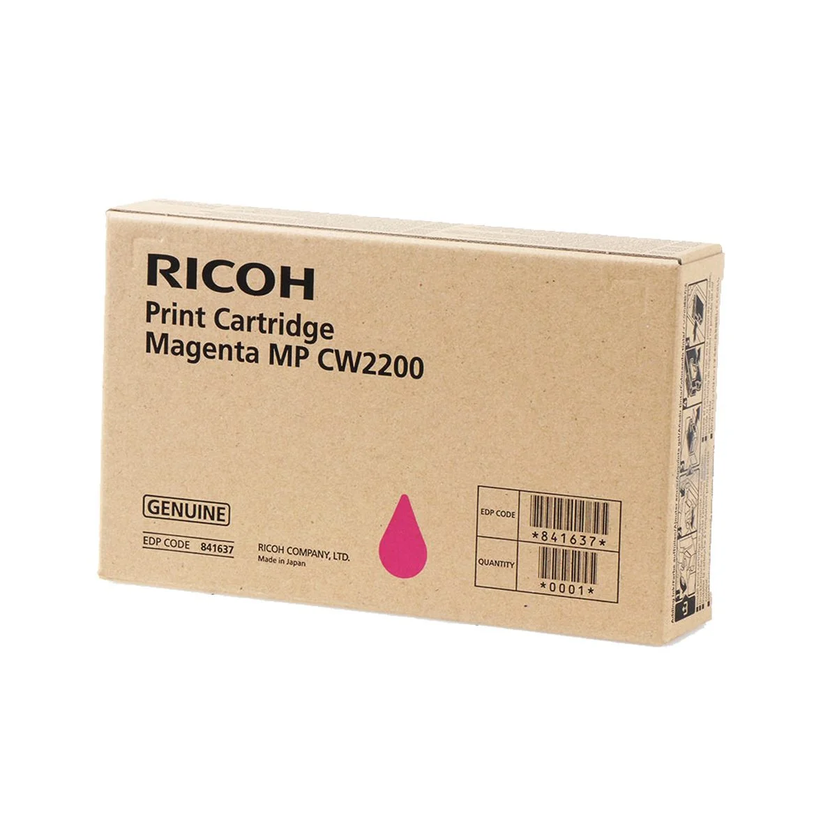 Φωτογραφία προϊόντος: Ink Cart Ricoh MP-CW 2200 Magenta 440 Pgs - 841637