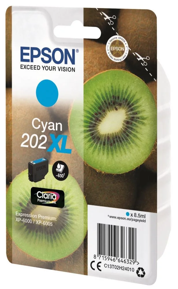 Φωτογραφία προϊόντος: Ink Epson T02H24 C13T02H24010 Cyan - 8.5ml - C13T02H24010