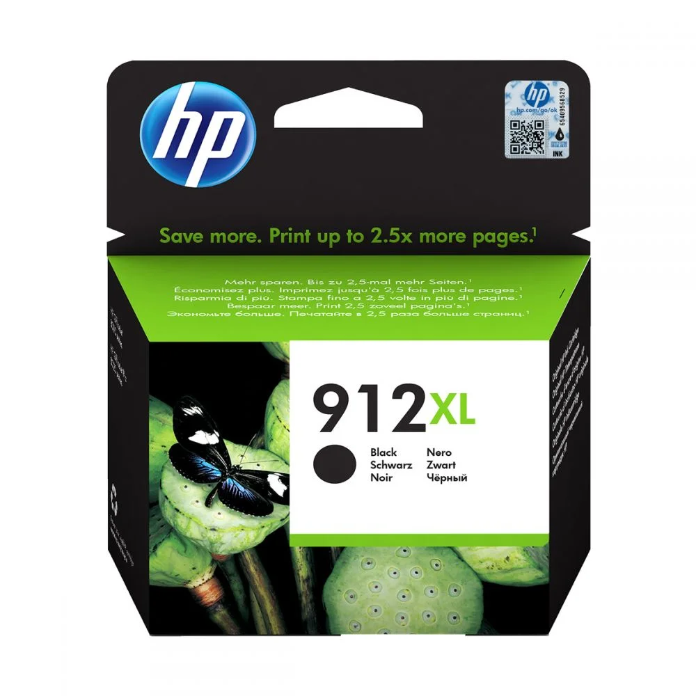 Φωτογραφία προϊόντος: Hewlett Packard HP 912XL High Yield Black Ink Cartridge ( 3YL84AE ) - 3YL84AE