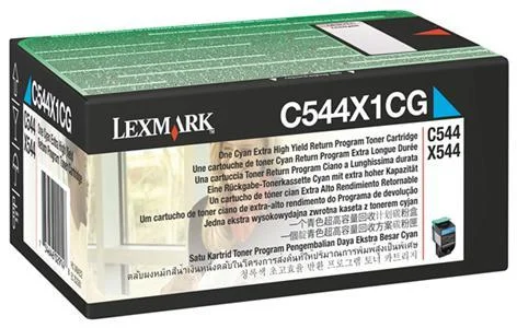 Φωτογραφία προϊόντος: Toner Laser Lexmark C544X1C Cyan High Yield 4K Pgs - C544X1CG