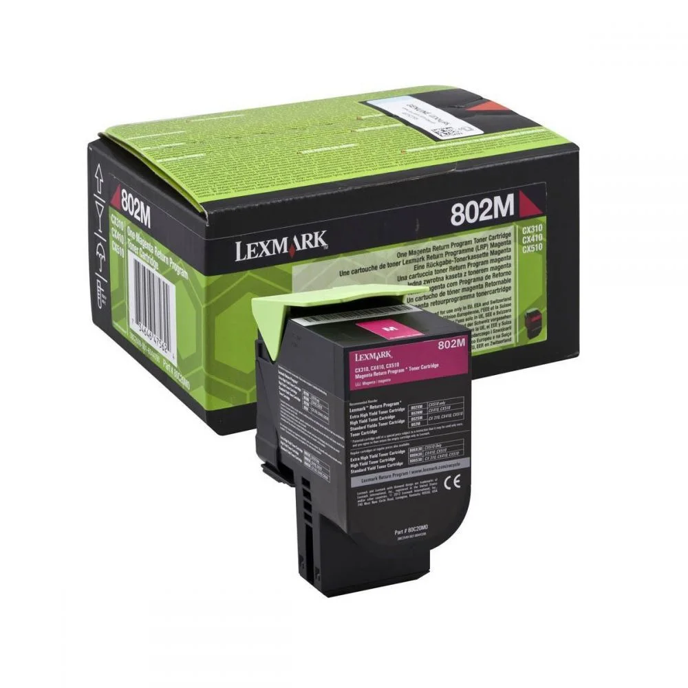 Φωτογραφία προϊόντος: Toner Laser Lexmark 80C20M0 Low Magenta -1k Pgs - 80C20M0