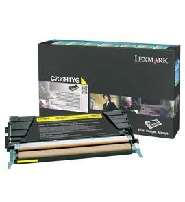 Φωτογραφία προϊόντος: Toner Laser Lexmark C736H1Y Yellow High Yield 10K Pgs - C736H1YG