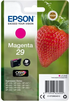 Φωτογραφία προϊόντος: Ink Epson 29 C13T29834012 Claria Home Magenta - 3.2ml - C13T29834012