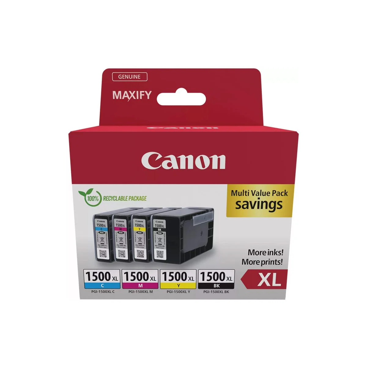 Φωτογραφία προϊόντος: Canon Μελάνι Inkjet PGI-1500XL CMYK Multipack - 9182B010 - 9182B010