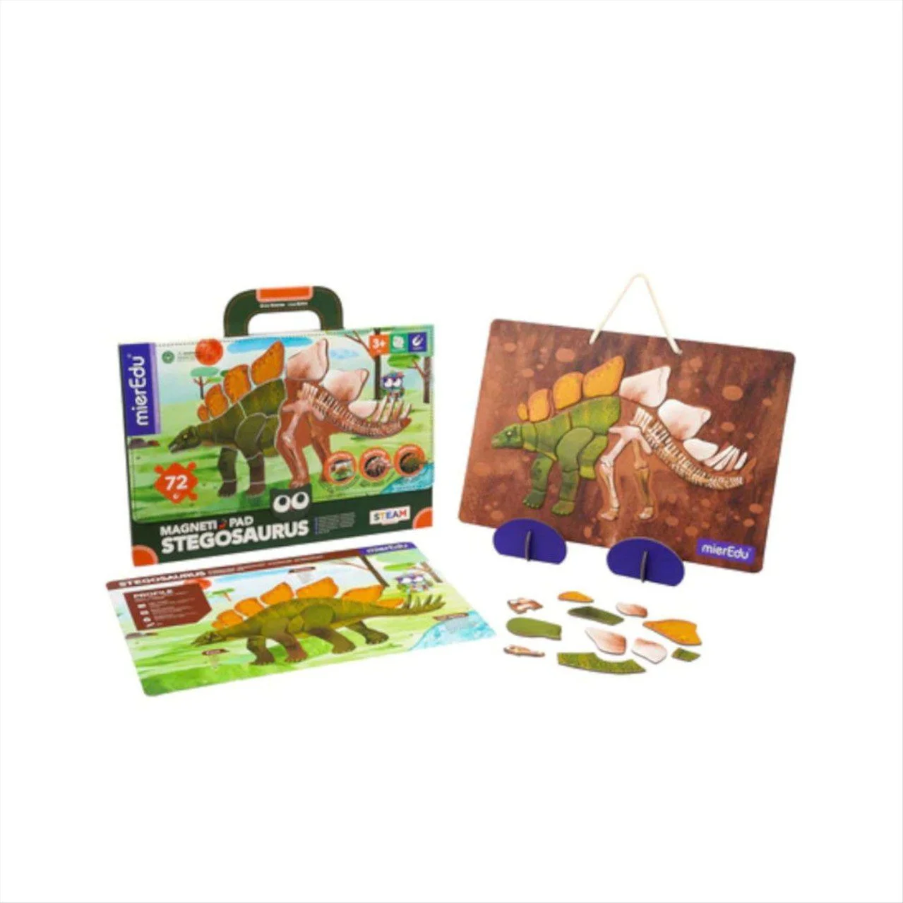 Φωτογραφία προϊόντος: MierEdu - Μαγνητικό Puzzle Stegosaurus - MEO542