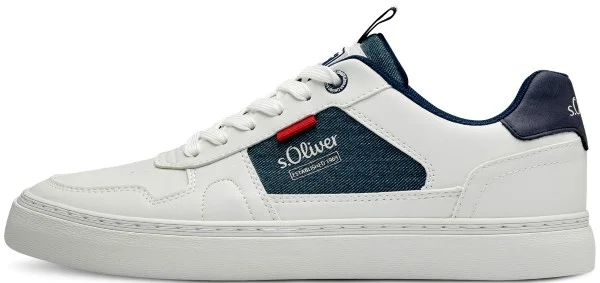 Φωτογραφία προϊόντος: S.Oliver ανδρικό casual sneaker σε λευκό χρώμα με κορδόνι 5-13602-42 100 White