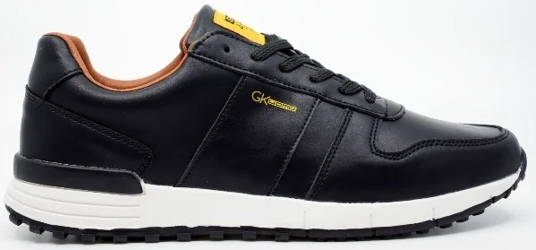 Φωτογραφία προϊόντος: Gianna Kazakou ανδρικά casual sneaker δέρμα σε μαύρο χρώμα 23Μ00 Black
