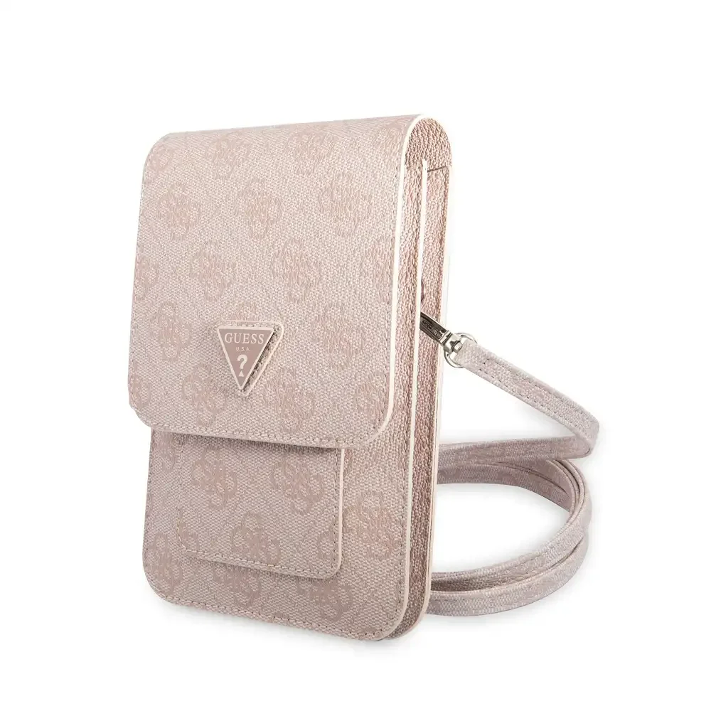 Φωτογραφία προϊόντος: Guess Τσαντάκι Κινητού PU 4G Triangle Logo Phone Bag Pink