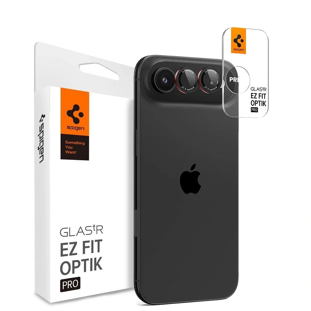 Φωτογραφία προϊόντος: Spigen Camera Protector Optik Pro L‑Series Glas.tr ”Ez Fit” 2‑Pack iPhone Air Black / Red