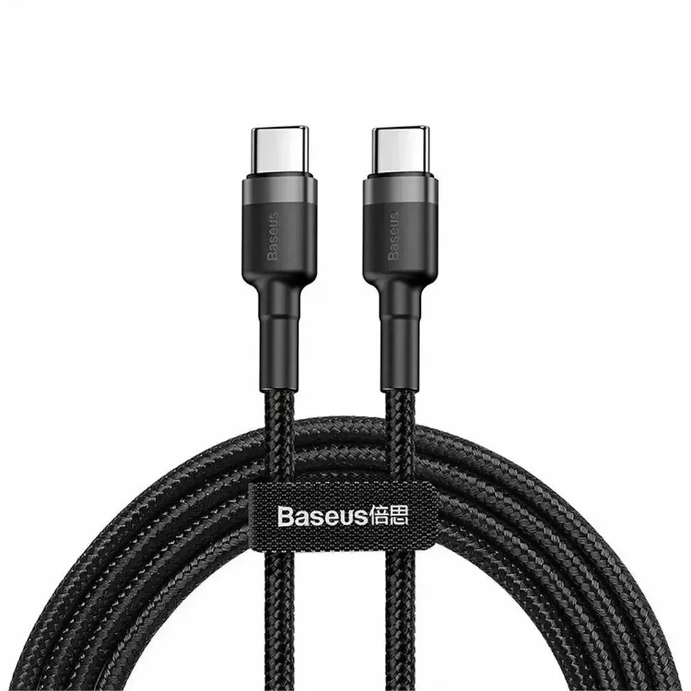 Φωτογραφία προϊόντος: Baseus Καλώδιο Fast Charging USB‑C σε USB‑C 60W (3 Pack) 2m Black / Grey