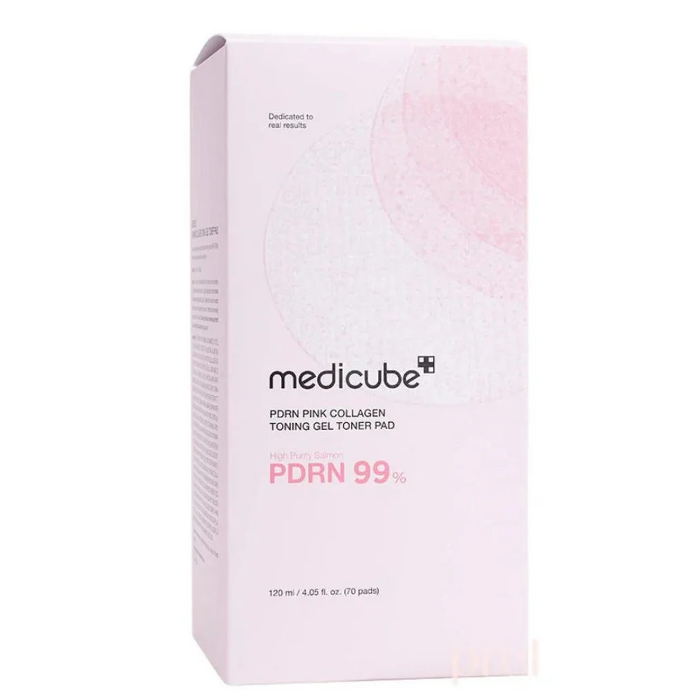 Φωτογραφία προϊόντος: MEDICUBE – PDRN Pink Collagen Toning Gel Toner Pad 120ml (70pcs)