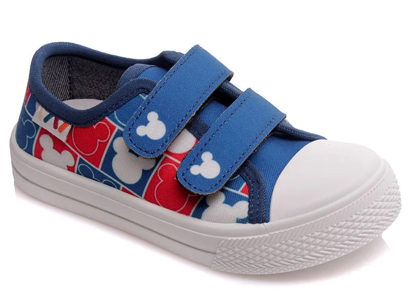 Φωτογραφία προϊόντος: Weestep sneakers Kids για αγόρια με διπλό velcro - σχέδιο Μίκι Μάους