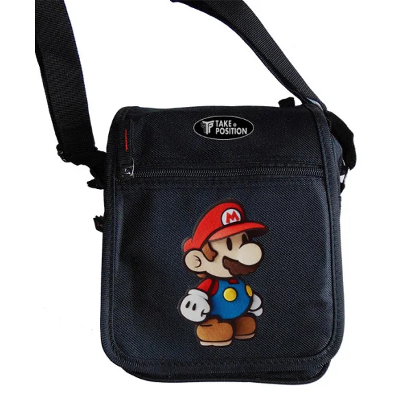 Φωτογραφία προϊόντος: Takeposition Τσαντάκι ώμου Unisex, Mario 3D, Μαύρο, 23x18x8.50cm, 983-1273