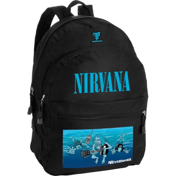 Φωτογραφία προϊόντος: Takeposition Pearl Σακίδιο πλάτης Nirvana Nevermind, 1 Κεντρικές θέσεις, 40.5x31x15cm ,Μαύρο, 976-7545-02