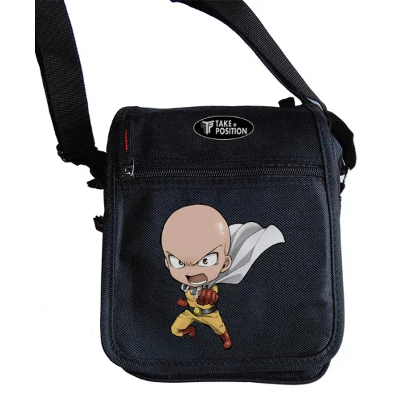 Φωτογραφία προϊόντος: Takeposition Τσαντάκι ώμου Unisex, Anime One Punch man cartoon, Μαύρο, 23x18x8.50cm, 983-1209