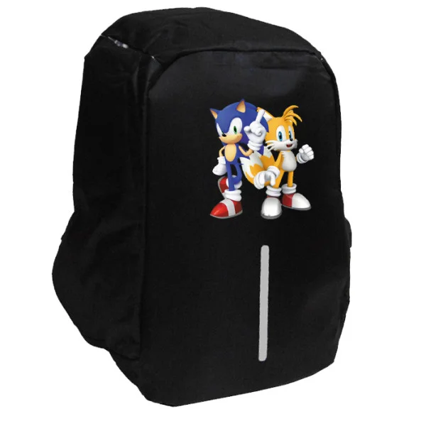 Φωτογραφία προϊόντος: Takeposition Sonic and Company Σχολική τσάντα Razor 1κεντρική θέση Rpet 600D 44Y x 34Μ x 10Π, Μαύρο, 973-1186-02