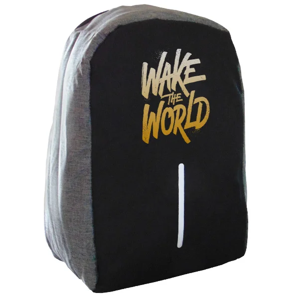 Φωτογραφία προϊόντος: Takeposition Wake the World Σακίδιο πλάτης Razor 1κεντρική θέση Rpet 600D 44Y x 34Μ x 10Π Μαύρο/γκρι 973-5017