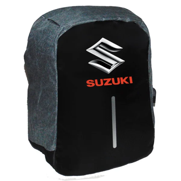 Φωτογραφία προϊόντος: Takeposition Suzuki logo Σακίδιο πλάτης Razor 1κεντρική θέση Rpet 600D 44Y x 34Μ x 10Π Μαύρο/γκρι 973-9049-07