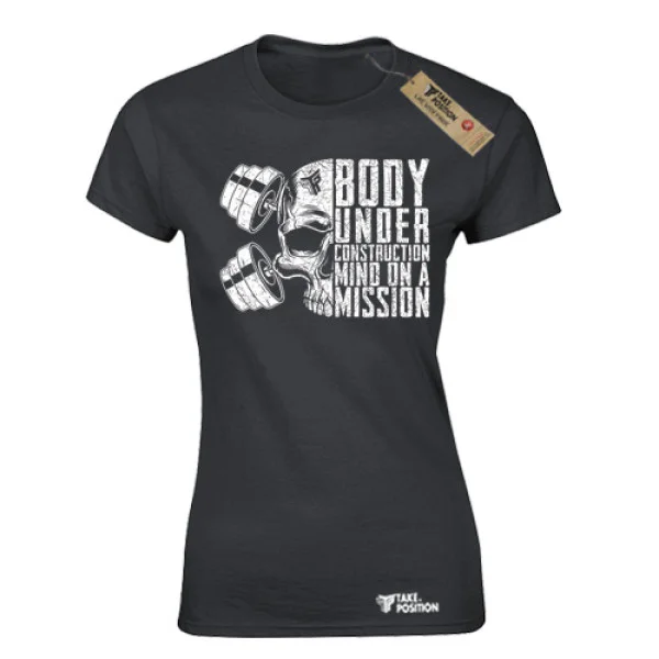 Φωτογραφία προϊόντος: Αθλητικό γυναικείo t-shirt Takeposition Body Mission μαύρο, 504-5507-02
