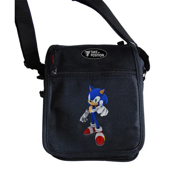 Φωτογραφία προϊόντος: Takeposition Τσαντάκι ώμου Unisex, Sonic , Μαύρο, 23x18x8.50cm, 983-1183