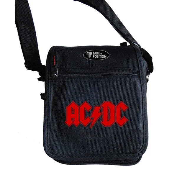 Φωτογραφία προϊόντος: Takeposition Τσαντάκι ώμου Unisex, ACDC, Μαύρο, 23x18x8.50cm, 983-7500