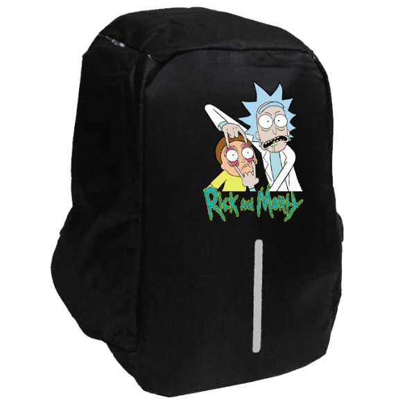 Φωτογραφία προϊόντος: Takeposition Rick and Morty Σχολική τσάντα Razor 1κεντρική θέση Rpet 600D 44Y x 34Μ x 10Π, Μαύρο, 973-1263-02