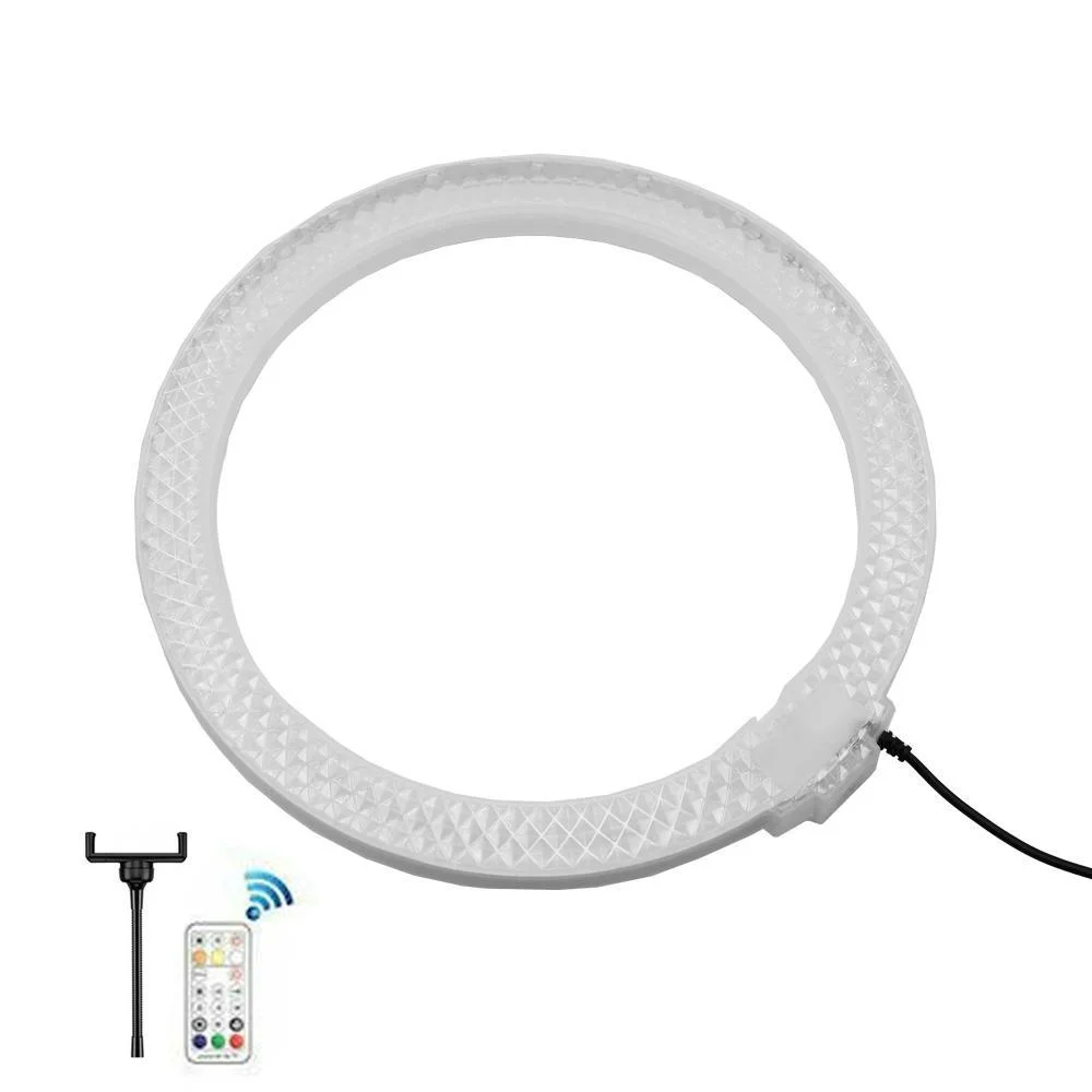 Φωτογραφία προϊόντος: OEM Επαγγελματικό Ring Light Δαχτυλίδι 30cm RGBW Crystal με Τηλεχειριστήριο RF RD-30