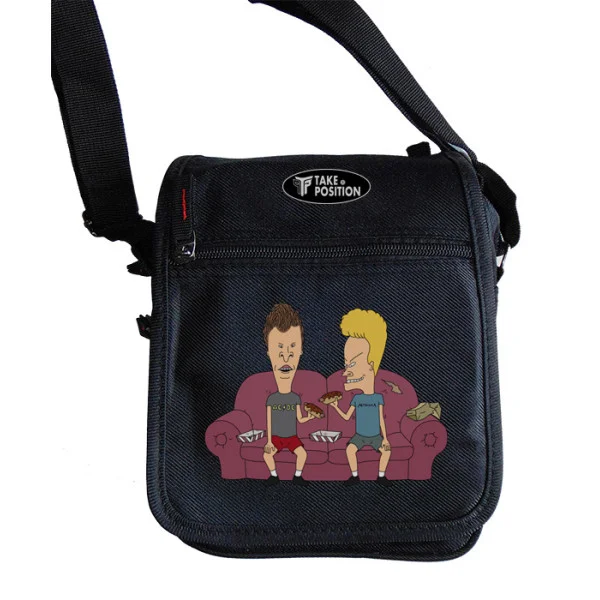 Φωτογραφία προϊόντος: Takeposition Τσαντάκι ώμου Unisex, Beavis And Butt-Head Madness, Μαύρο, 23x18x8.50cm, 983-1299