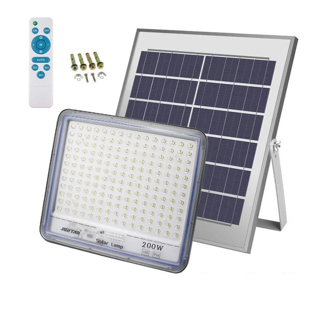 Φωτογραφία προϊόντος: OEM Led Αδιάβροχος Ηλιακός Προβολέας 200W 9000LM με Πάνελ και Τηλεχειριστήριο Jortan JT-BS200W