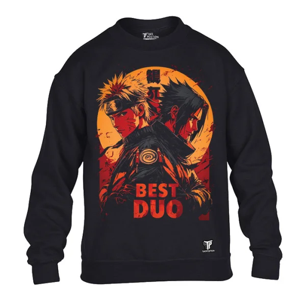 Φωτογραφία προϊόντος: Takeposition Φούτερ Μπλούζα Naruto Best Duo σε Μαύρο 810-1015