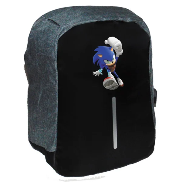 Φωτογραφία προϊόντος: Takeposition Sonic Runner Σχολική τσάντα Razor 1κεντρική θέση Rpet 600D 44Y x 34Μ x 10Π Μαύρο/γκρι 973-1181-07