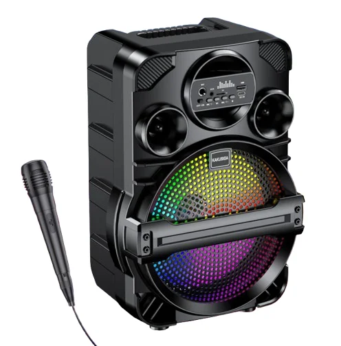 Φωτογραφία προϊόντος: OEM Φορητό Ηχείο Bluetooth με RGB Φωτισμό Μαύρο KK-8106