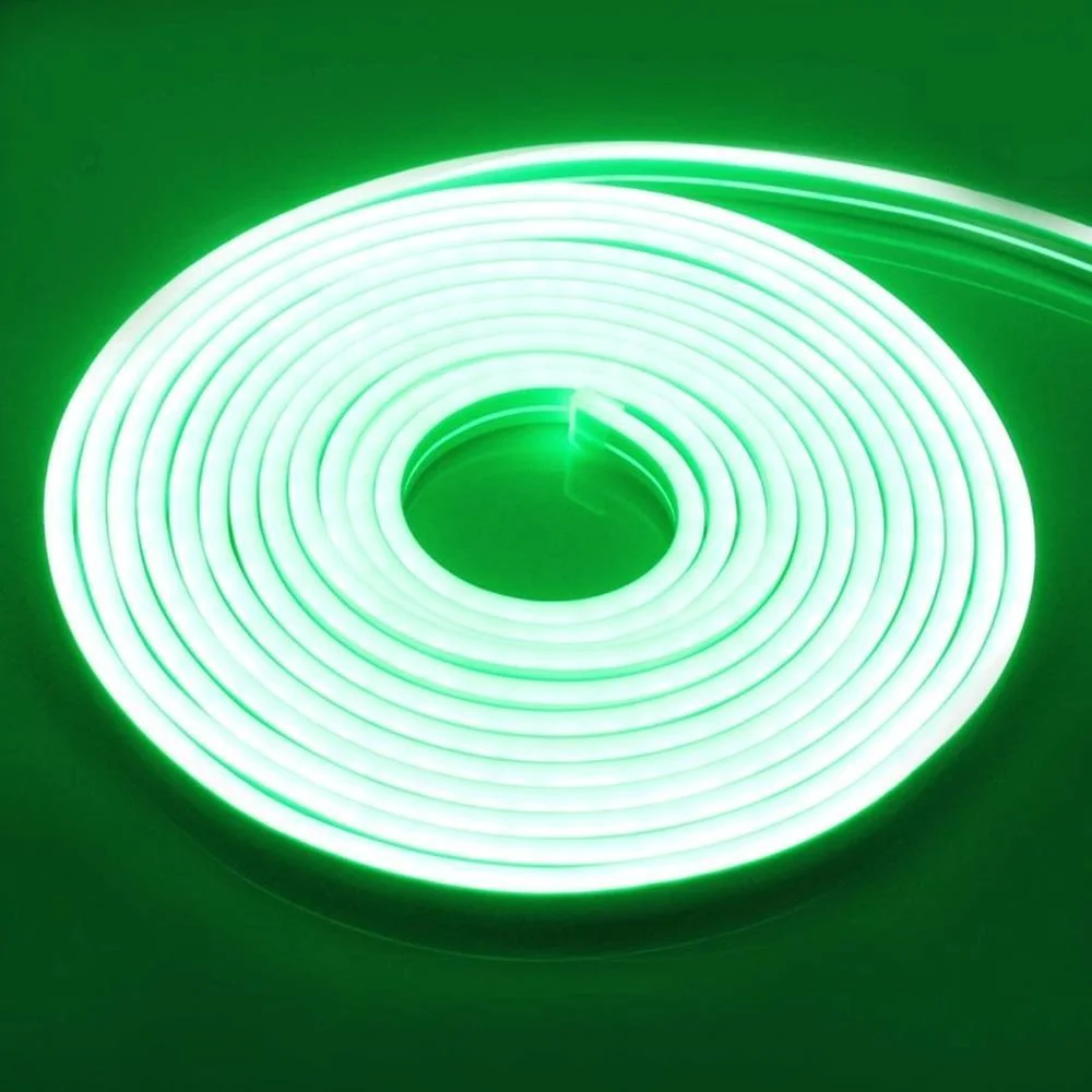 Φωτογραφία προϊόντος: OEM Αδιάβροχη Led Ταινία Neon 12V 5m με Τροφοδοτικό Πράσινο IP65 RZ-0025