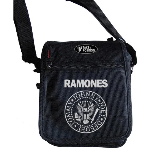 Φωτογραφία προϊόντος: Takeposition Τσαντάκι ώμου Unisex, RAMONES, Μαύρο, 23x18x8.50cm, 983-7504