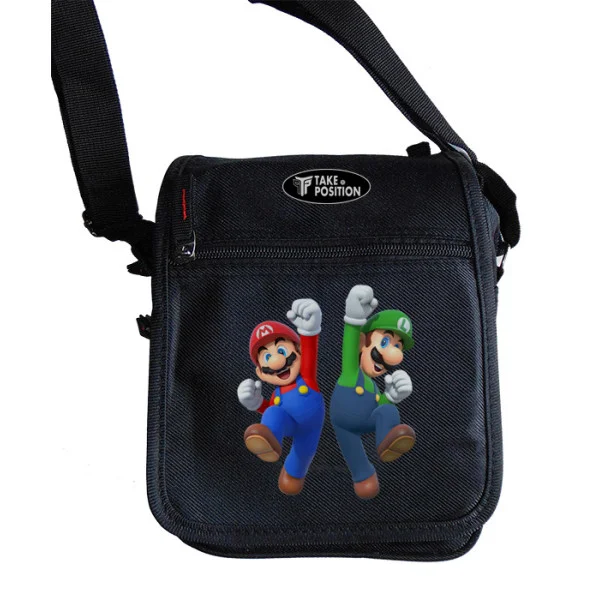 Φωτογραφία προϊόντος: Takeposition Τσαντάκι ώμου Unisex, Mario Bros, Μαύρο, 23x18x8.50cm, 983-1197
