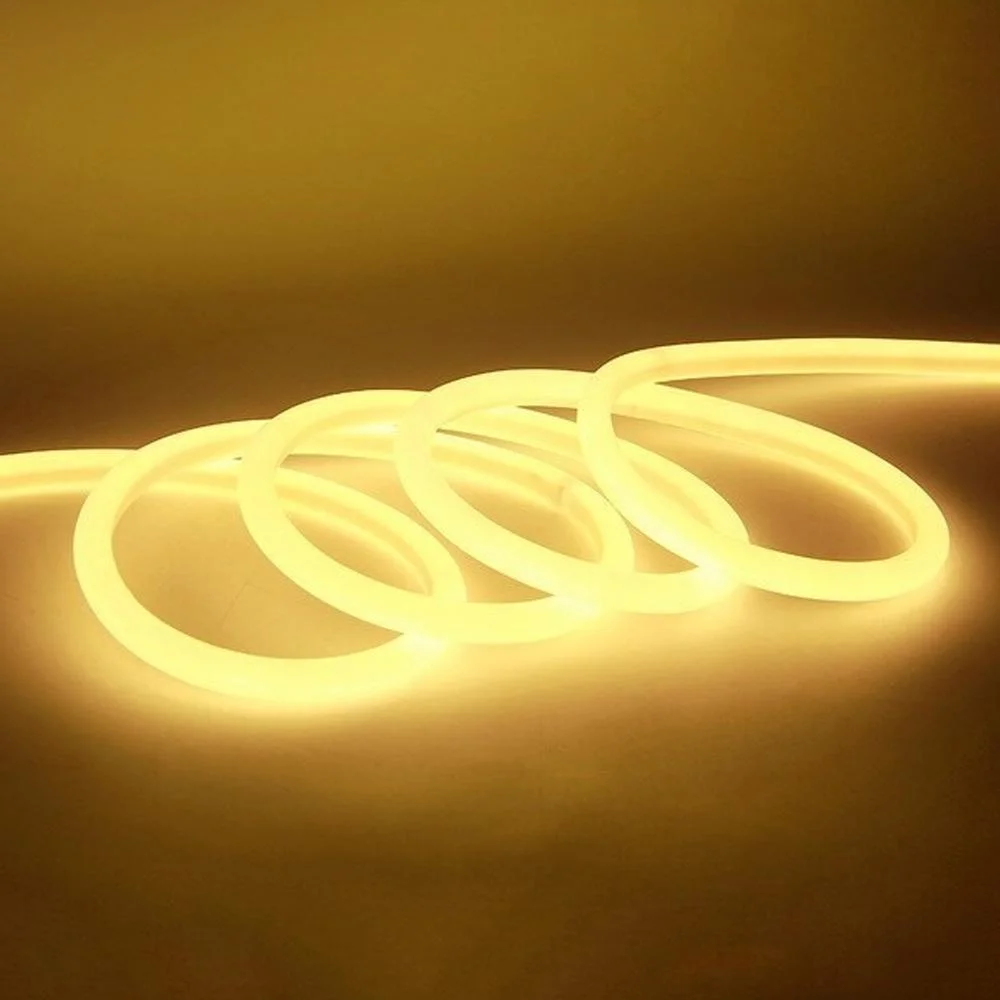 Φωτογραφία προϊόντος: OEM Αδιάβροχη Led Ταινία Neon 12V 5m με Τροφοδοτικό Θερμό Λευκό 3500K IP65 RZ-0022
