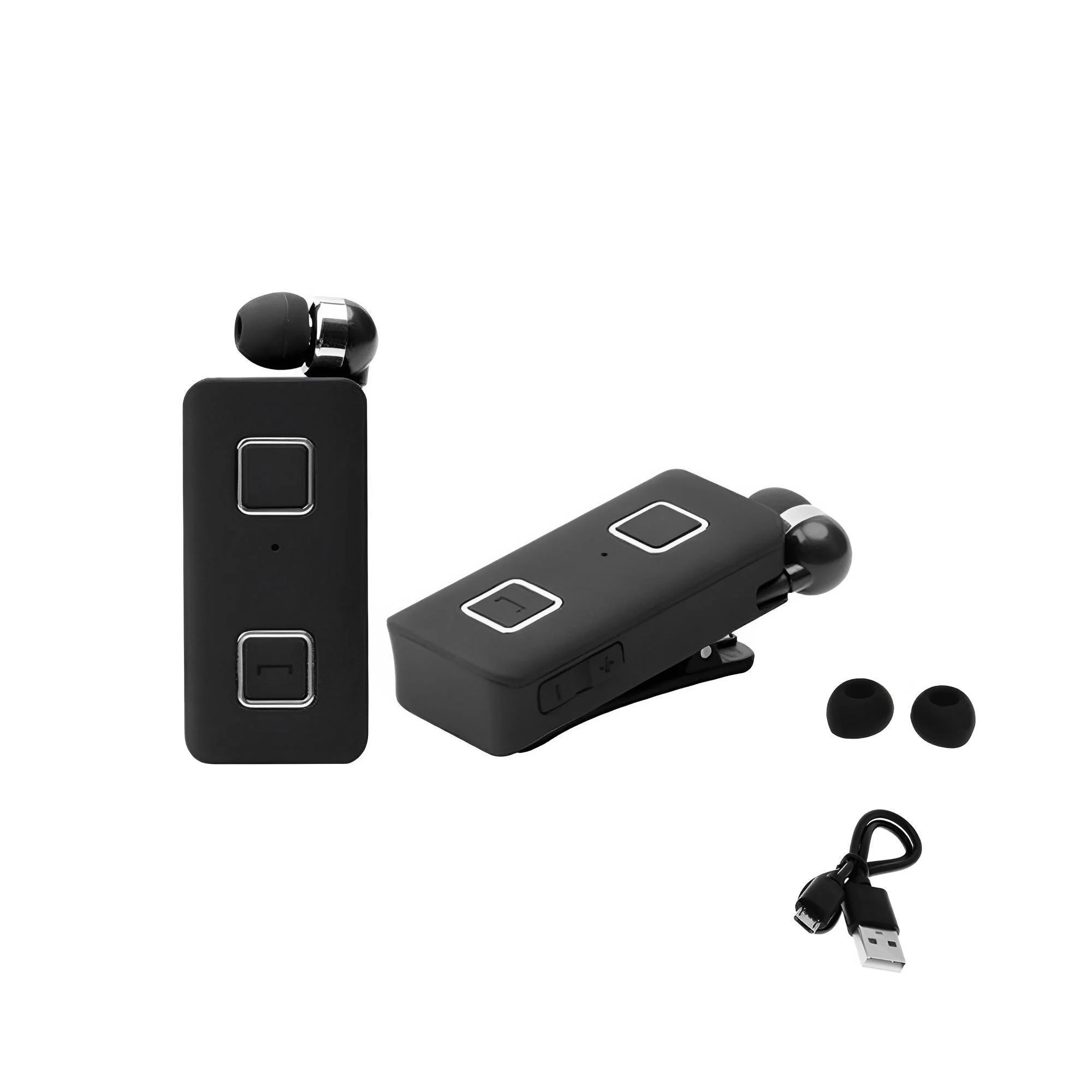 Φωτογραφία προϊόντος: OEM Ακουστικό Bluetooth Handsfree In-ear Πέτου με Δόνηση και Κλιπ K-35 Μαύρο