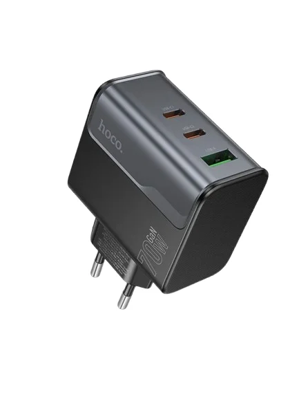 Φωτογραφία προϊόντος: Hoco Φορτιστής με Θύρες USB-C, USB-A Χωρίς Καλώδιο 70W Μαύρος CS75A