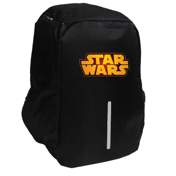 Φωτογραφία προϊόντος: Takeposition StarWars Logo Σχολική τσάντα Razor 1κεντρική θέση Rpet 600D 44Y x 34Μ x 10Π, Μαύρο, 973-4685-02