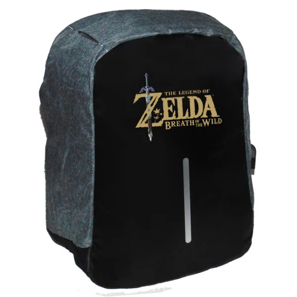 Φωτογραφία προϊόντος: Takeposition Zelda Logo Σακίδιο πλάτης Razor 1κεντρική θέση Rpet 600D 44Y x 34Μ x 10Π Μαύρο/γκρι 973-4703-07