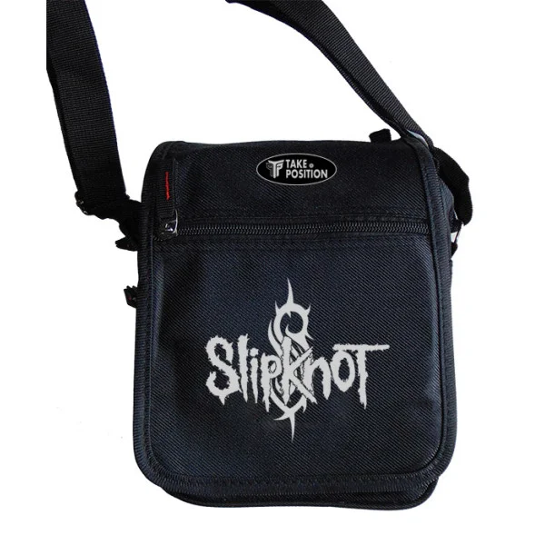 Φωτογραφία προϊόντος: Takeposition Τσαντάκι ώμου Unisex, SLIPKNOT, Μαύρο, 23x18x8.50cm, 983-7510