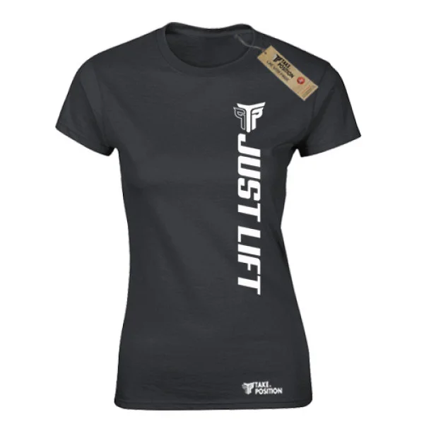 Φωτογραφία προϊόντος: Αθλητικό γυναικείo t-shirt Takeposition Just Lift white μαύρο, 504-5506-01