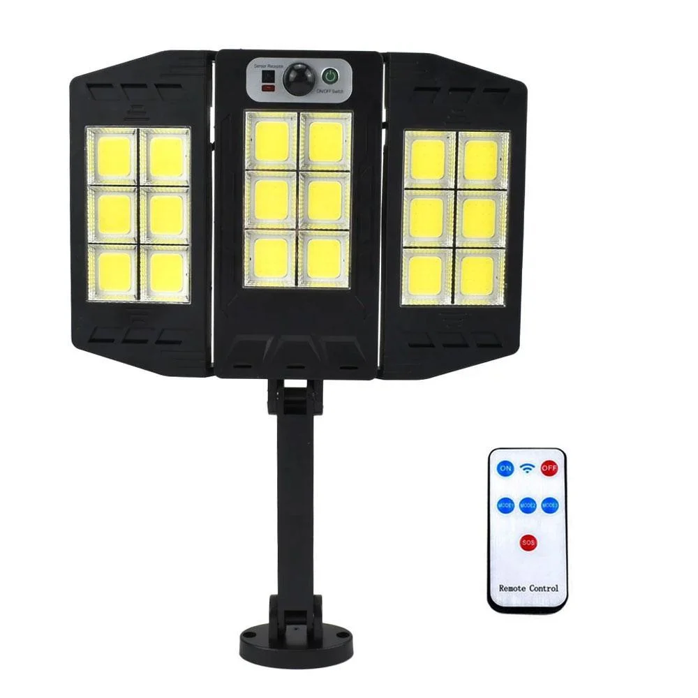 Φωτογραφία προϊόντος: OEM LED Αδιάβροχο Ηλιακό Επιτοίχιο Αναδιπλούμενο Φωτιστικό με Ανιχνευτή Κίνησης W796-6 Μαύρο