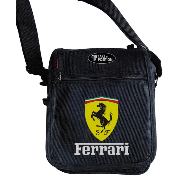 Φωτογραφία προϊόντος: Takeposition Τσαντάκι ώμου Unisex Ferrari, Μαύρο, 23x18x8.50cm, 983-9062