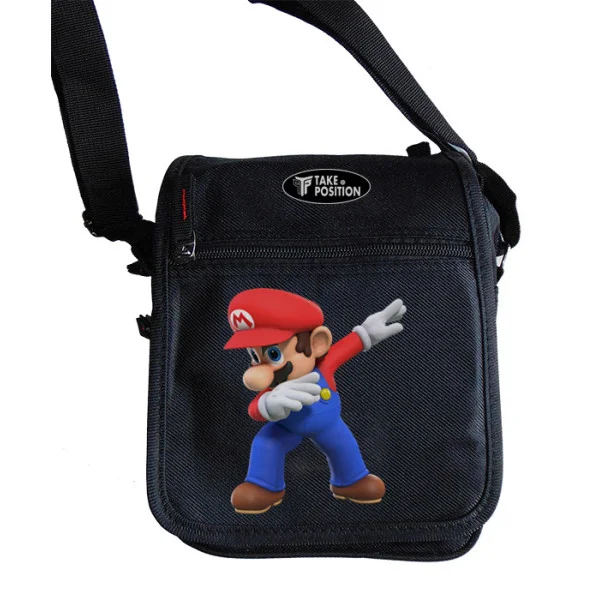Φωτογραφία προϊόντος: Takeposition Τσαντάκι ώμου Unisex, Mario Dancing, Μαύρο, 23x18x8.50cm, 983-1108