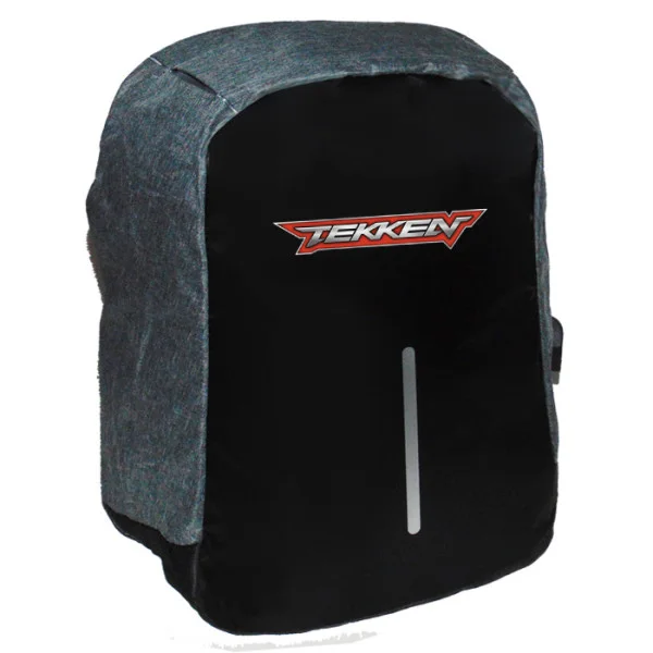 Φωτογραφία προϊόντος: Takeposition Tekken Logo Σακίδιο πλάτης Razor 1κεντρική θέση Rpet 600D 44Y x 34Μ x 10Π Μαύρο/γκρι 973-4704-07