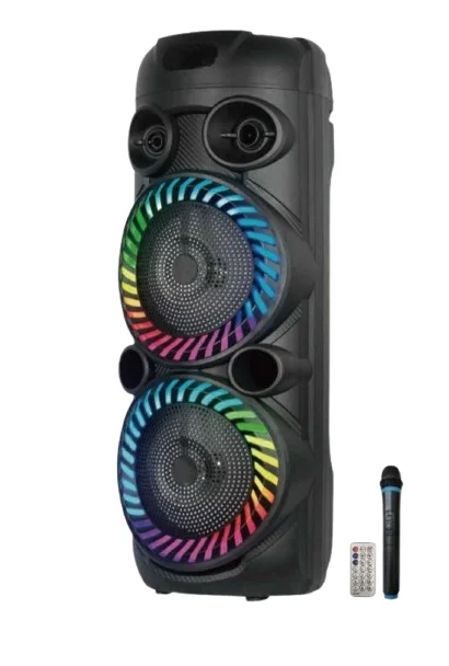 Φωτογραφία προϊόντος: Arrango Φορητό Ηχείο Bluetooth με ενσύρματο μικρόφωνο και λειτουργία καραόκε Μαύρο AC49463