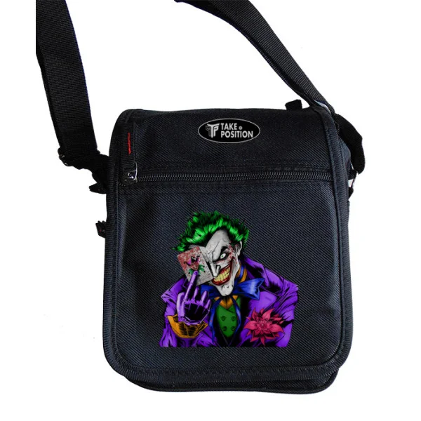 Φωτογραφία προϊόντος: Takeposition Τσαντάκι ώμου Unisex, Joker, Μαύρο, 23x18x8.50cm, 983-1207