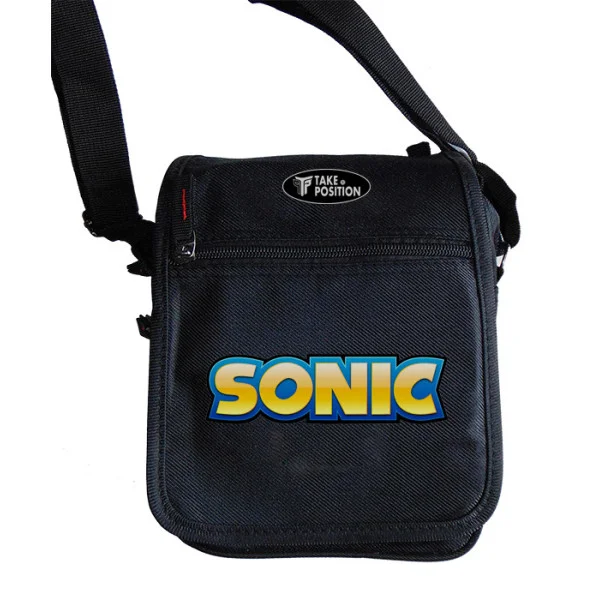 Φωτογραφία προϊόντος: Takeposition Τσαντάκι ώμου Unisex Sonic logo, Μαύρο, 23x18x8.50cm, 983-4717